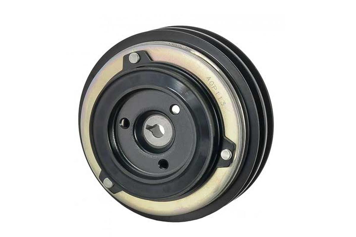 NEW Sanden Clutch Super Heavy Duty Style 2 Grooves 12V with 2 Wire