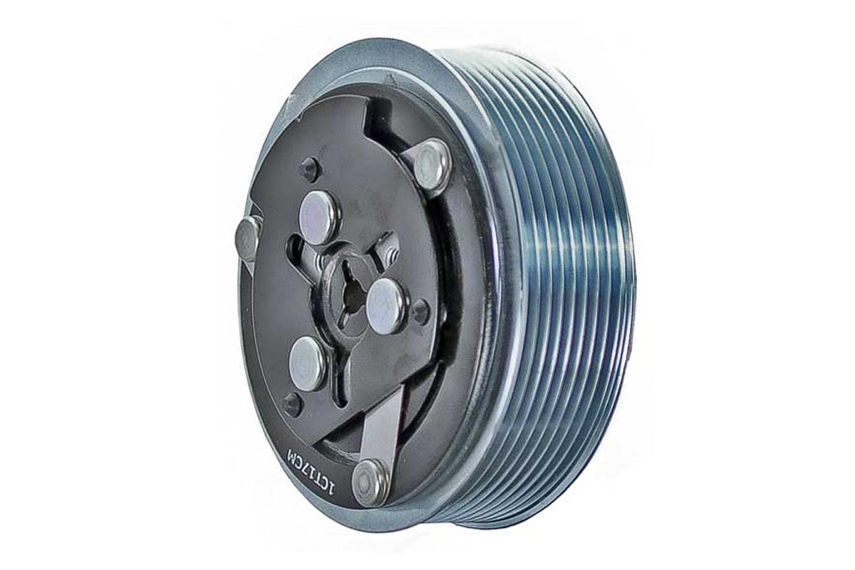 Sanden Clutch SD7H15 8 Grooves 12V 2 Wire with Diode and Bullet Jumper
