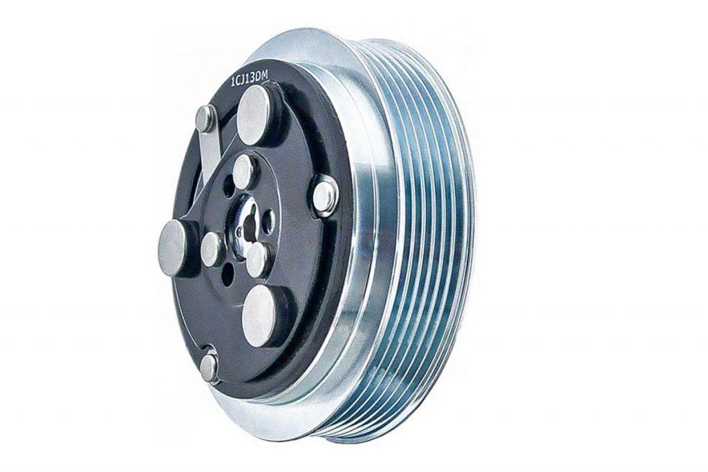 NEW Sanden Clutch SD7H15 6 Grooves 12V with 2 Wires and Diode 44249931