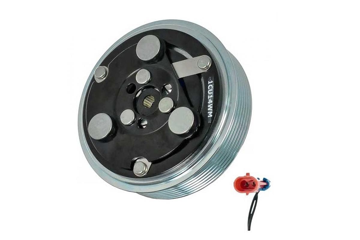 NEW Sanden Clutch SD7H15 7 Groov12V with 2 Wires - Splined Shaft