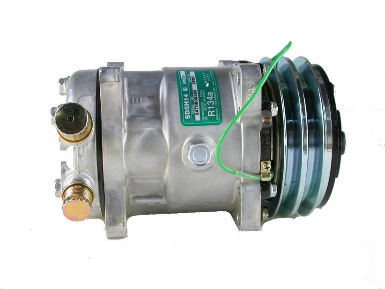 NEW Original Sanden Compressor SD5H14 Ear Mount 132mm 2A groove. 24v