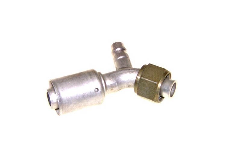 MRFOMOCO AC Fitting – #6 Reduced Barrier Beadlock, 45° Female O-Ring, #6 Hose – 35R1311