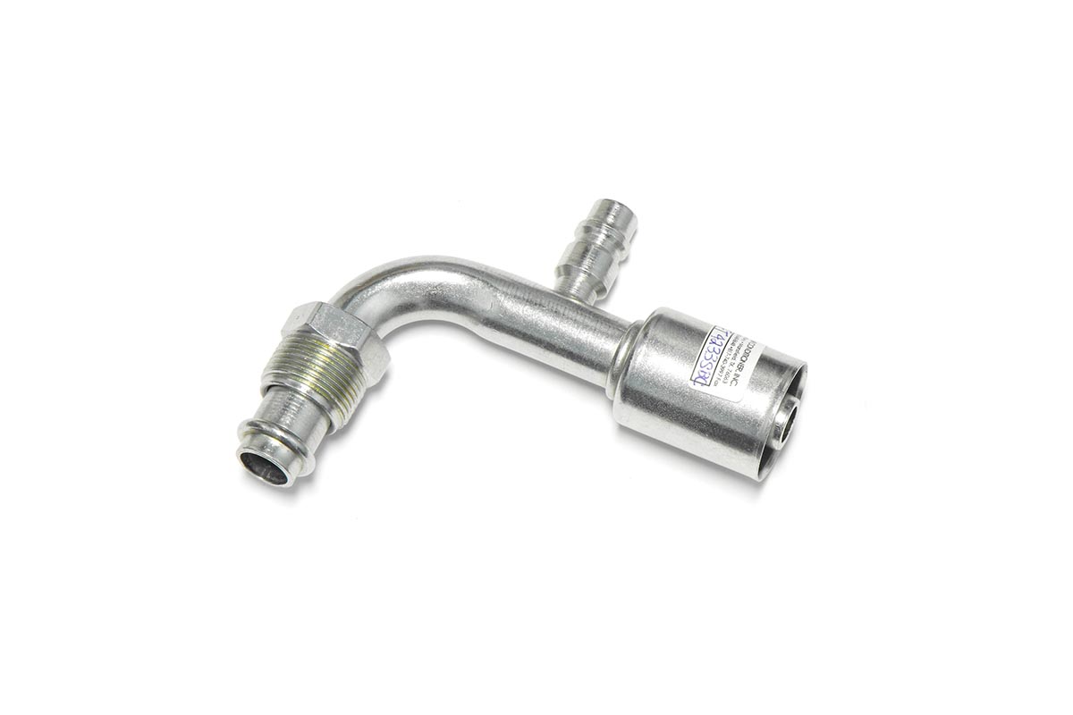 AC Fitting Steel Beadlock 90 Degree Male O-Ring (MOR) #10