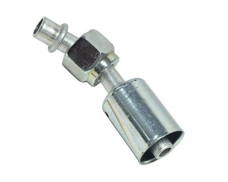 AC Fitting Aluminum Beadlock 45 Degree #8 Female O-Ring (FOR)  to #8 13/32" Hose  BL1312 (1311050)
