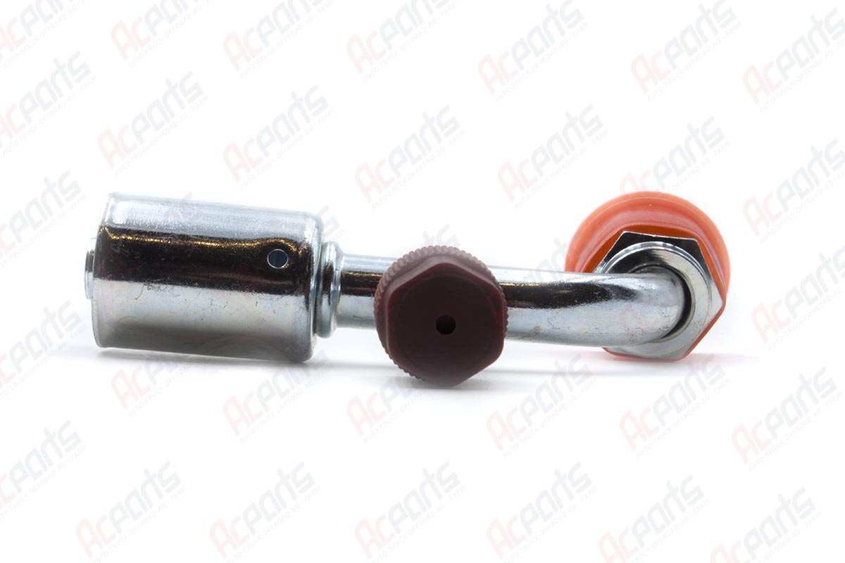 eRiNGo　0308 AC Fitting Reduced Steel Beadlock 90 Degree #10 Female O