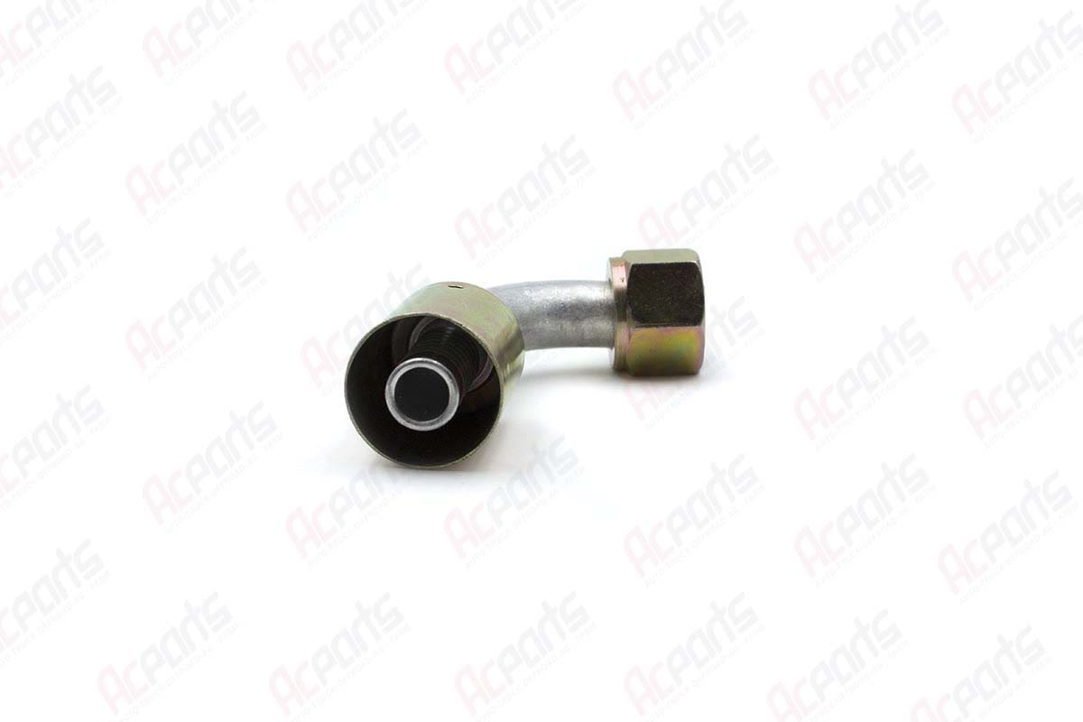 AC Fitting Reduced Steel Beadlock 90 Degree #10 Female O-Ring FMO X 14 3 4 Hose Sr13234 1341081 AC Fitting Reduced Steel Beadlock 90 Degree #10 Female O-Ring FMO X 14 3 4 Hose Sr13234 1341081