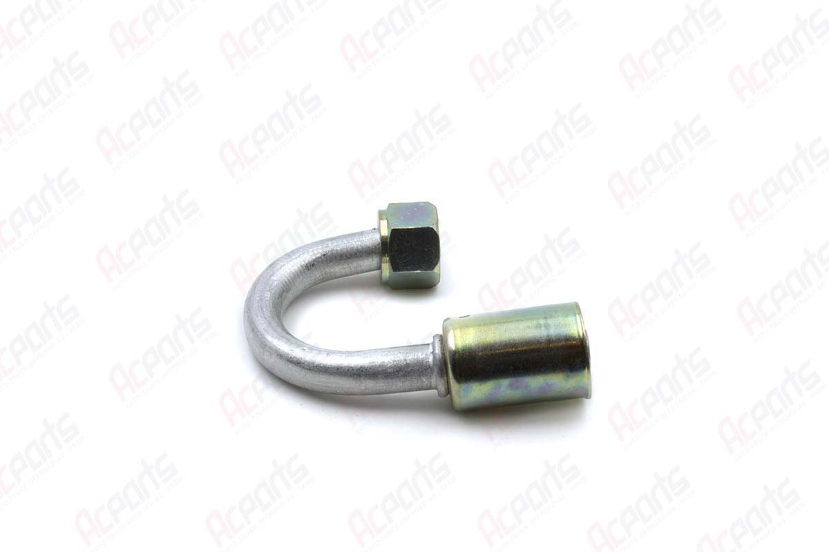 AC Fitting Aluminum Beadlock 180 Degree #8 Female O-Ring