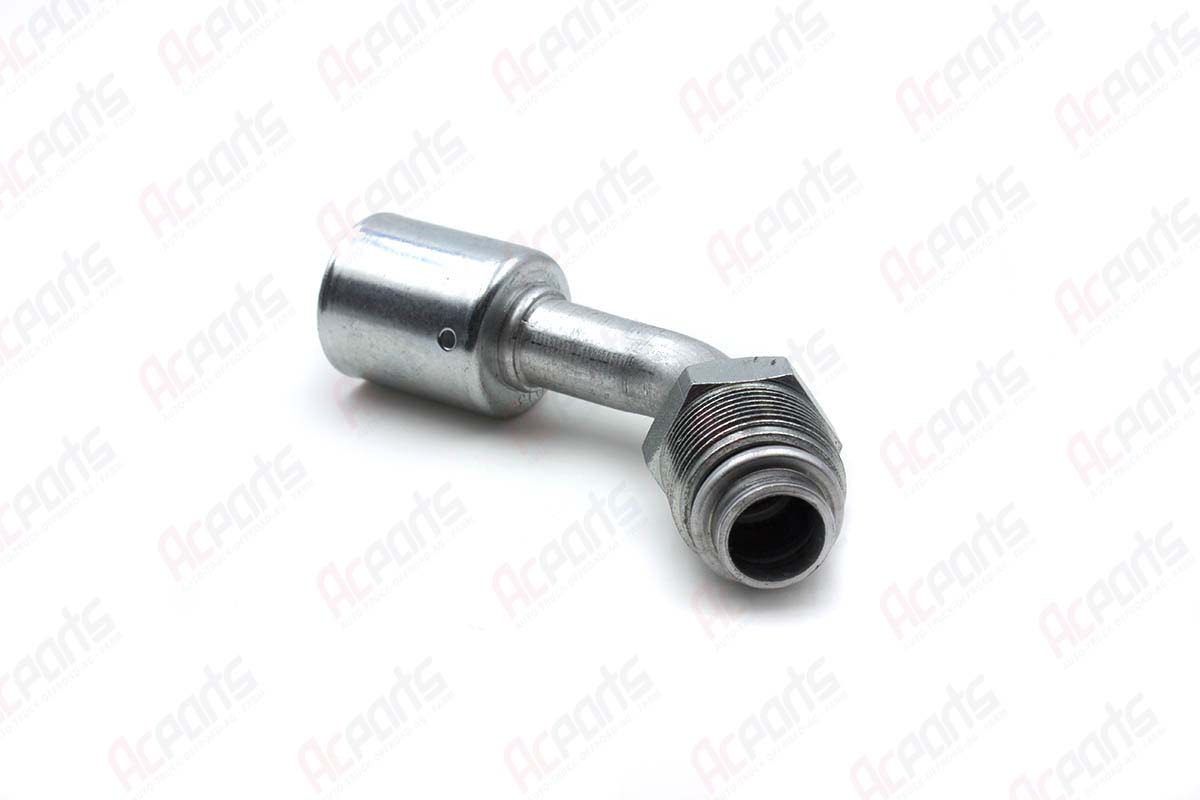 BEADLOCK FITTING,CRIMP,MALE O RING,45 DEGREE #6 NUT #8 HOSE,BL1415 STEP UP/DOWN 