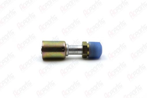 FITTING ALUMINUM BEADLOCK #10 HOSE TO Straight #10 Male Insert O-Ring (MIO) BL1803