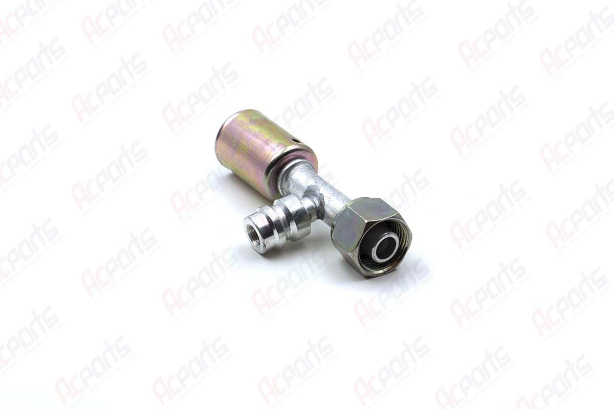 UAC A/C Fittings – #8 And #10 Straight With Service Ports – FT1303-3SBC & FT1302-3SBC