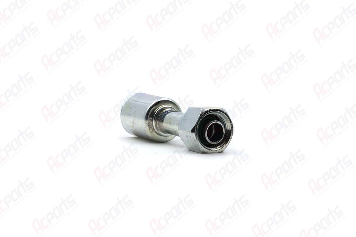 A/C BEADLOCK CRIMP ON AC FITTING FEMALE O RING 180 DEGREE #10NUT #10 HOSE BL1933