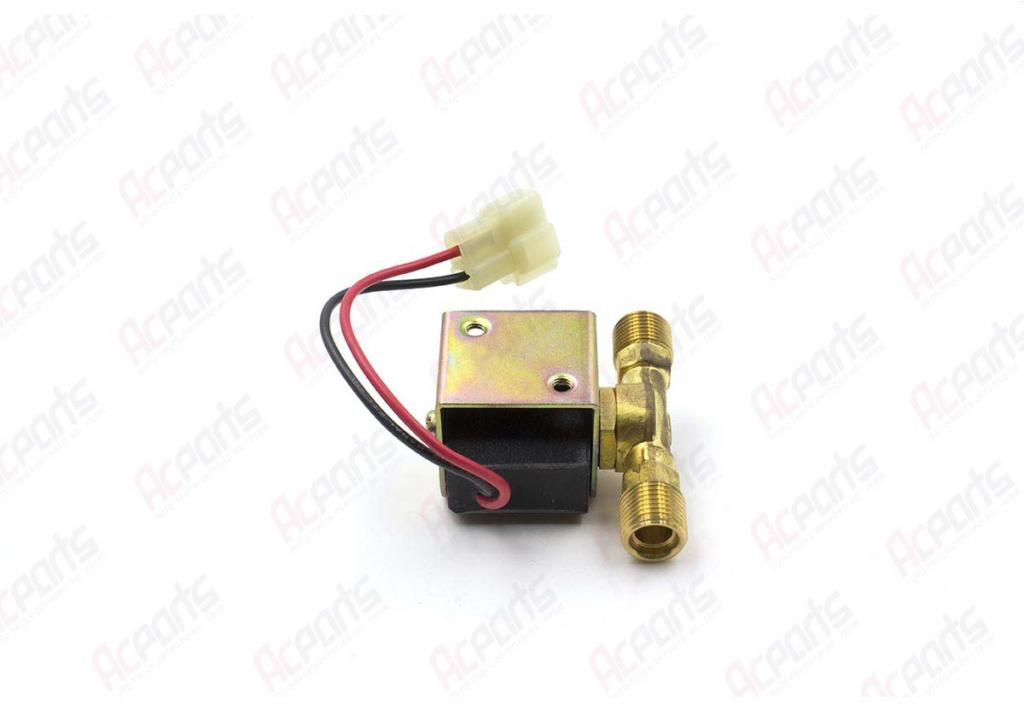 Refrigerant Solenoid Valve 12V with No. 6 Male Insert ORing, R12/R134a
