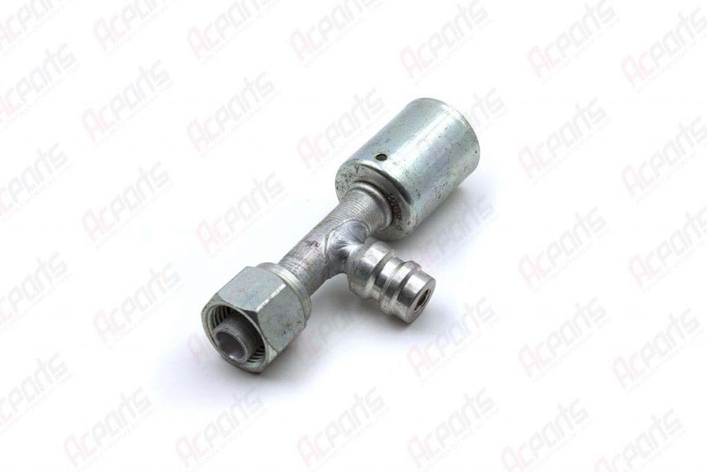 #8 / #10 Female O-Ring Beadlock 90 Degree R134a AC Fitting Set