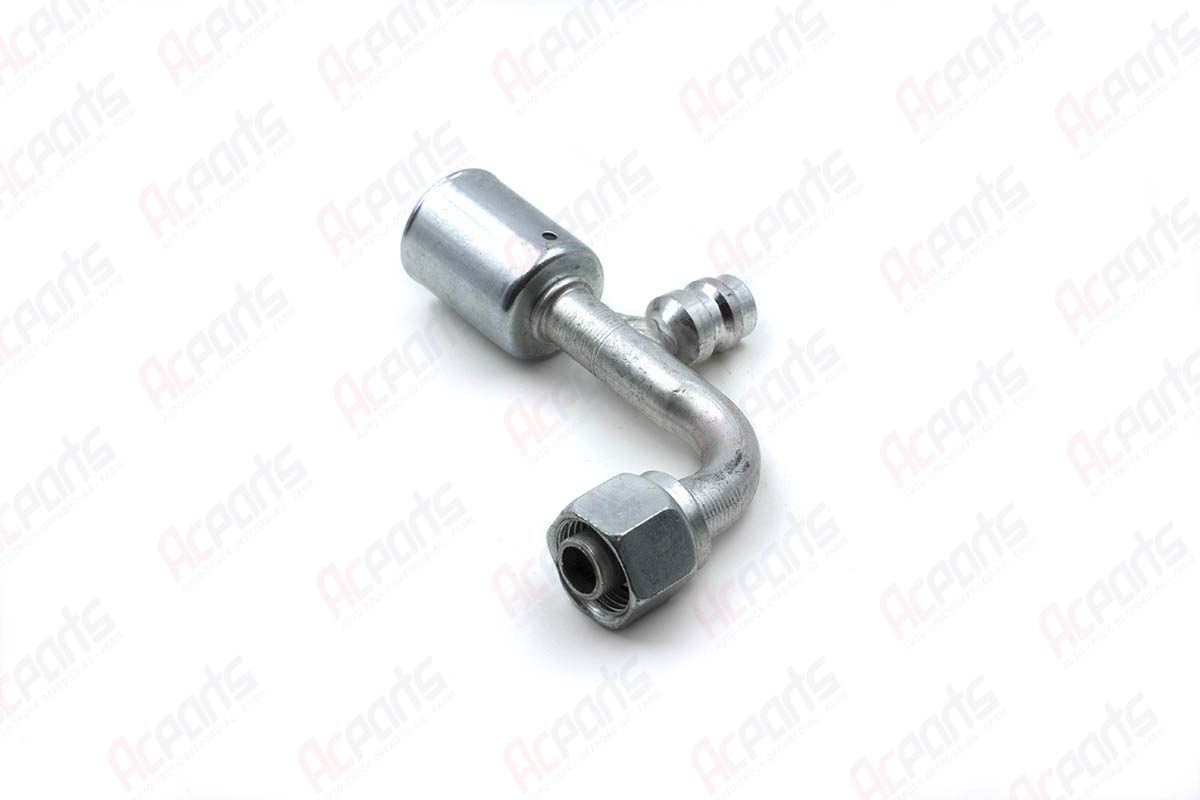 AC Fitting Aluminum Beadlock (Step-Up) 90 Degree #8 Female O