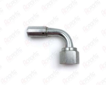 A/C Beadlock Fitting – Steel #8 90° Reduced Barrier Female O-Ring – 35R1322ST / 1322SRC