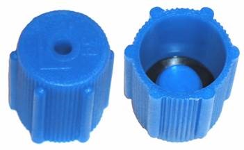 MagiDeal 4 Pieces AC Air Conditioning Service Port R134a Side Air Conditioner Cap 13mm Blue & 16mm Brown Conversion Kit 