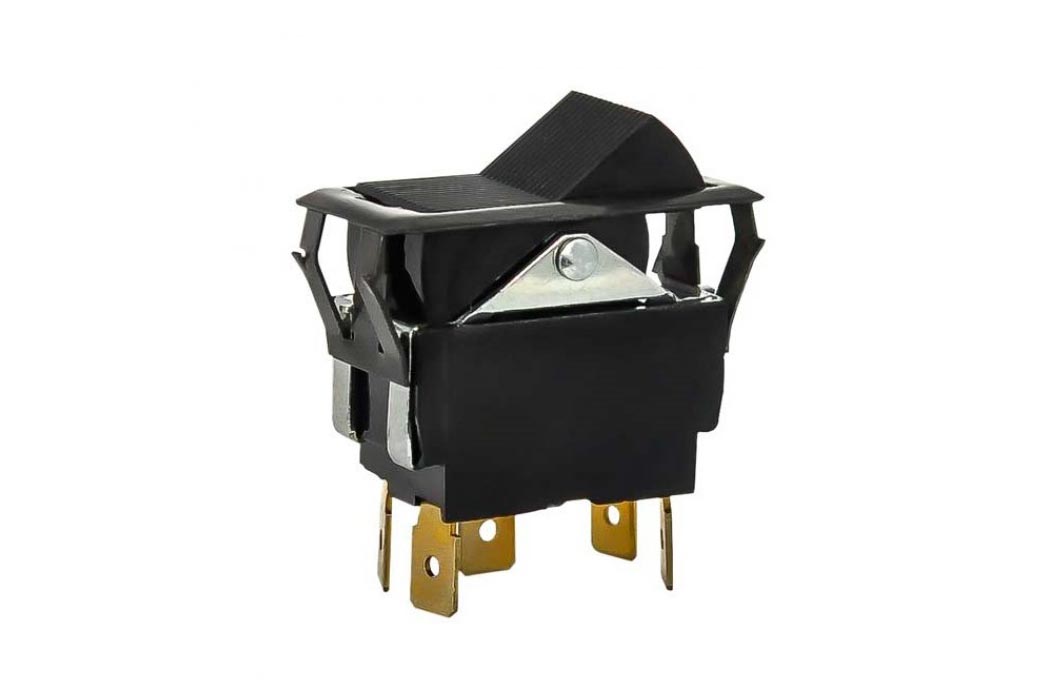 Rocker Blower Switch DPST 12V with 5 Terminals (2601052) AC Parts for