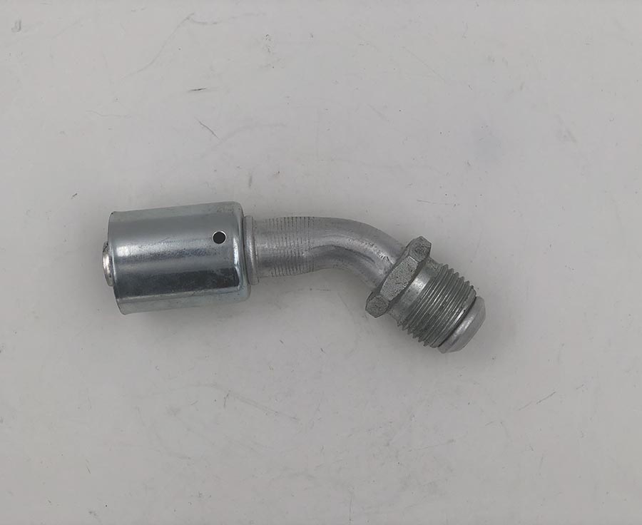 AC Fitting Aluminum Beadlock 10 45 Degree Male Flare (MF) to 10